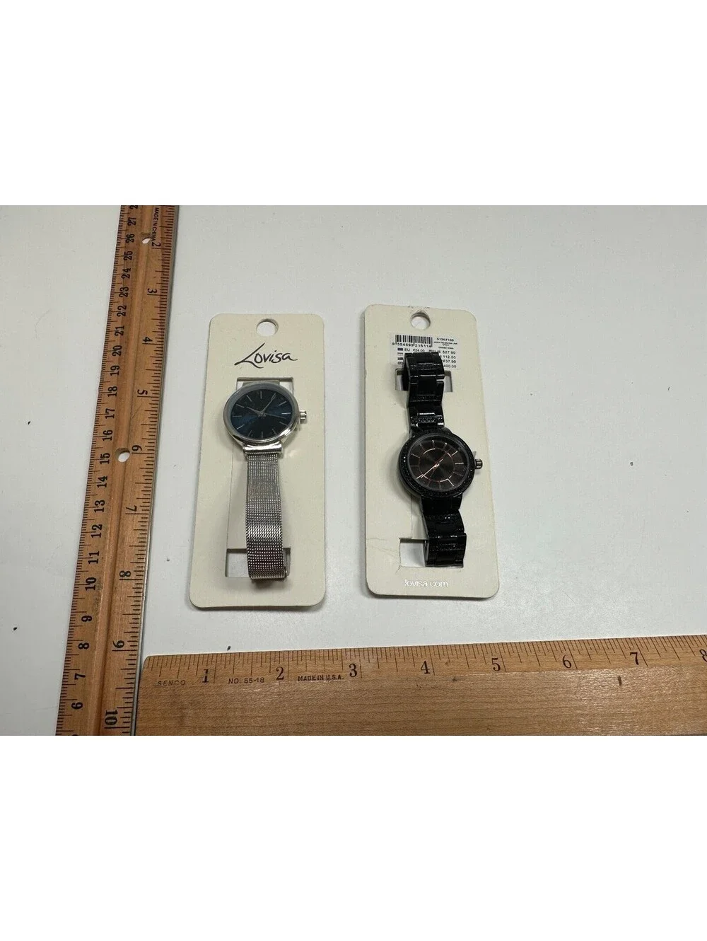 2 Lovisa Watches Male Female Silver Tone Black